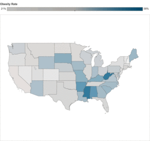 Obesity Rate by State