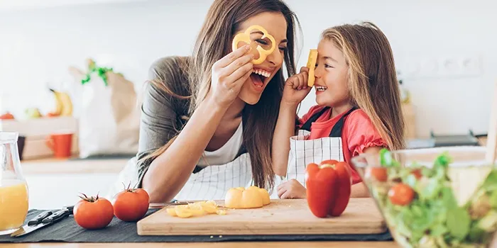 Encourage healthy eating habits in your children by encouraging them to eat more vegetables.